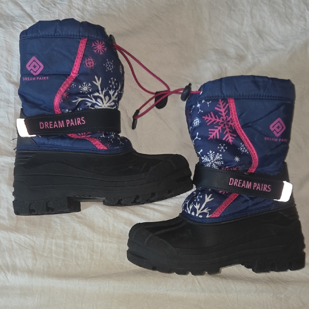 Dream Pairs Kids' Winter Boots - Navy and Pink